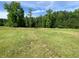 Expansive backyard view with lush green grass and mature trees under a blue sky at 505 Sandhill Hickory Level Rd, Carrollton, GA 30116