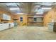 A large open garage space offering shelving, workspace, and ample room for storage or projects at 505 Sandhill Hickory Level Rd, Carrollton, GA 30116