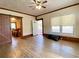Bright living room with hardwood floors and great natural light at 505 Sandhill Hickory Level Rd, Carrollton, GA 30116