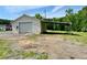 A backyard outbuilding with roll-up garage door at 505 Sandhill Hickory Level Rd, Carrollton, GA 30116