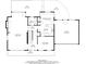Detailed floor plan of the home's first floor, highlighting the layout of the kitchen, living room, and dining room at 6795 Brandon Mill Rd, Atlanta, GA 30328