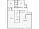 Upstairs floorplan detailing bedrooms, bathrooms, flex spaces, and attic layout at 8675 Hope Vine, Roswell, GA 30076