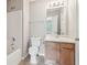 This is a bathroom with a shower and a vanity sink at 2896 Chilhowee Dr, Atlanta, GA 30331