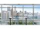 Stunning city view from a high-rise apartment with large windows at 45 Ivan Allen Jr Nw Blvd # 2705, Atlanta, GA 30308