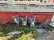 Foundation exterior showing utility meters and weathered paint at 592 Formwalt Sw St, Atlanta, GA 30312
