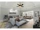 Serene bedroom with tray ceilings, wood floors, neutral tones, open to sitting area creating a luxurious retreat at 4011 Charrwood Trce, Marietta, GA 30062