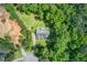 An aerial view showcasing the home's setting amidst lush greenery and trees at 414 Pamela Ct, Mcdonough, GA 30252