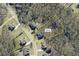 Aerial view of plat overview shows house location inside boundaries of the property at 1213 Fairwinds Dr, Loganville, GA 30052