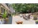 Spacious wooden deck with outdoor seating and lush greenery, perfect for relaxing and entertaining at 4320 Oklahoma Nw Way, Kennesaw, GA 30152