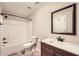 Standard bathroom with a shower-tub combination and a white vanity at 46 Grand Georgian Ne Ct, Cartersville, GA 30121