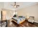 Spacious bedroom with vaulted ceilings, ceiling fan, and neutral tones at 46 Grand Georgian Ne Ct, Cartersville, GA 30121
