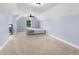 Attic bedroom with carpeted floors, slanted ceiling, and ceiling fan at 1614 Rucker Rd, Alpharetta, GA 30009