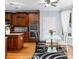 Bright eat-in kitchen features stainless appliances and a modern glass dining table at 1614 Rucker Rd, Alpharetta, GA 30009