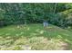Spacious, green backyard featuring a shed and a backdrop of mature trees at 4717 Westhampton Dr, Tucker, GA 30084