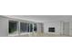 Basement featuring brick fireplace and sliding glass doors at 4717 Westhampton Dr, Tucker, GA 30084