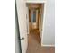 Hallway with carpet that has a door to another room at 386 Teal Ct, Roswell, GA 30076