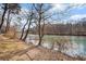 Enjoy this serene river view and walkable path in the community at 386 Teal Ct, Roswell, GA 30076