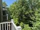 View from the deck of lush trees and outdoor landscape at 386 Teal Ct, Roswell, GA 30076