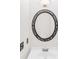 Clean bathroom with decorative mirror and modern sink fixtures at 3327 James Harbor Way, Lawrenceville, GA 30044
