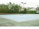 Community tennis courts are surrounded by trees, providing a lovely recreational space for residents to enjoy at 4020 Alligator Pt, Cumming, GA 30028