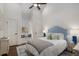 Bright bedroom with a comfortable bed, a window seat, and stylish decor at 591 E Morningside Ne Dr, Atlanta, GA 30324