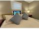 Bedroom close-up showcasing the comfortable bed with pillows and neutral decor at 727 Channing Nw Dr, Atlanta, GA 30318