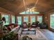 Bright sunroom with lots of windows, natural lighting and comfortable seating area at 2564 Wren Nw Ave, Duluth, GA 30096