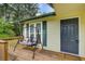 Close-up of front porch with swing, showcasing the home's welcoming entryway and curb appeal at 173 Elder Dr, Social Circle, GA 30025