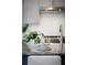 Close up of a kitchen island showcasing marble counter top, decor, and stainless faucet at 323 Concord St, Alpharetta, GA 30009