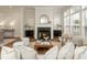 Bright living room with a fireplace, modern decor, and many windows allowing for lots of natural light at 323 Concord St, Alpharetta, GA 30009