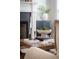 Close up of the coffee table and fireplace in the living room showing the elegant styling of the home at 323 Concord St, Alpharetta, GA 30009