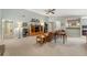 Open living room featuring comfortable seating and an entertainment center at 5245 Olde Mill Rd, Woodstock, GA 30188