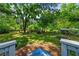 Expansive backyard with mature trees, lush lawn, and landscaping, offering a serene outdoor retreat at 7550 Fielder Rd, Jonesboro, GA 30236