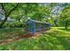 Custom-built chicken coop nestled in a shady backyard space at 7550 Fielder Rd, Jonesboro, GA 30236