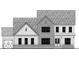 Detailed architectural drawing of a two-story home with brick and siding at 3435 Dr Bramblett Rd, Cumming, GA 30028