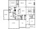 First floor plan showing kitchen, Primary, Gathering and dining rooms at 3435 Dr Bramblett Rd, Cumming, GA 30028