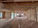 Unfinished home interior featuring open floor plan, framing, and natural light at 3435 Dr Bramblett Rd, Cumming, GA 30028