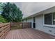 View of the deck, lush green grass and house at 2290 Pope Rd, Douglasville, GA 30135