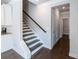 Wooden stairs and rail leading to upper floor at 2692 Pearl Ridge Trce, Buford, GA 30519