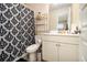 Bathroom with stylish decor and a shower curtain at 320 Conley Ave, Hampton, GA 30228