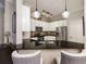Beautiful kitchen featuring granite counters, pendant lighting, and stainless steel appliances at 3621 Vinings Slope Se # 1231, Atlanta, GA 30339