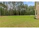 Spacious backyard with a well-maintained lawn and a view of the surrounding greenery at 3 Tiffany Trce, Palmetto, GA 30268
