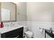Bathroom with sink, toilet, and shower at 3 Tiffany Trce, Palmetto, GA 30268