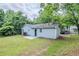Backyard featuring grass, trees and a small patio at 3242 College St, Atlanta, GA 30337