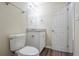 Bathroom with granite vanity and hard wood floors at 3242 College St, Atlanta, GA 30337