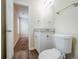 Updated bathroom featuring granite counters, vanity, and fixtures at 3242 College St, Atlanta, GA 30337