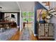 Grand foyer with hardwood floors, staircase, and a view into the bright living room at 641 Lake Overlook Dr, Canton, GA 30114