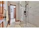 Bathroom featuring stand-up shower and beautiful neutral flooring at 150 Gill Ln, Stockbridge, GA 30281