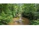 A creek runs through the property's mature trees at 150 Gill Ln, Stockbridge, GA 30281