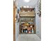 Walk-in pantry with custom wood shelving and countertops at 150 Gill Ln, Stockbridge, GA 30281